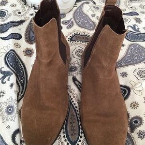 Brown Suede Ankle Boots